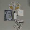 PAUTIX COB LED Strip Light,Strip Lights with RF Remote,UL Listed Daylight White Natural White 6000K 16.4ft Super Bright Dimmable 24V Flexible LED Tape Lights,Cabinets Kitchen Mirror Office Lighting