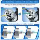 2PCS 24V 35000RPM High Speed Motor Gearbox Replacement for Kids Ride On Toy Electric Car Wheel 18V-24V Conversion Kit RS555 Drive Engine with 2 Couplers