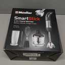 Mueller Multistick 800W 4-in-1 Immersion Blender Handheld, 12 Speed Hand Mixer - Turbo Boost, Heaviest Duty Copper Motor, Titanium Blades Hand Blender, Milk Frother Wand, Whisk, Beaker, Chopper, Grey