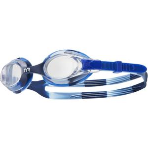 TYR Swimple Tie Dye Youth Swim Goggles (Clear/Light Blue/Blue)