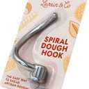 Levain & Co Stainless Steel Dough Hook,Spiral Dough Hook for KitchenAid Artisan/Classic/Ultra Power Series Stand Mixers,Fits all 4.5 & 5qt Tilt-Head Models,Bake Artisanal Bread & Pizza Like a Pro!