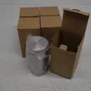 Mimorou 5 Pack Kitchen Canisters Set Airtight Coffee Sugar Tea Candy Storage Jars with Window Glass Stainless Steel Containers with Lids for Flour Cookies Spices Grains Kitchen Decorations(32 oz)