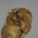 HAIRCUBE Long Braided Ponytail Extension with Hair Tie Straight Wrap Around Hair Extensions Ponytail Natural Soft Synthetic Hair Piece for Women Daily Wear 32 Inch 150 Gram (Mixed Blonde)