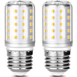 LED Refrigerator Light Bulb ReplacementE26/E27 Base 4W 100V-265V 5000K 600LM White Appliance Light Bulbfor Ceiling Fan Lights, Range Hoods, Home Lighting-2 Pack