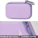 Comecase MP3 & MP4 Player Case for SOULCKER/G.G.Martinsen/Grtdhx/iPod Nano/Sandisk Music Player/Sony NW-A45 and Other Music Players with Bluetooth. Fit for Earbuds, USB Cable, Memory Card Purple