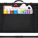 JJRING 24x36 Art Portfolio Tote Bag - Large Carrying Storage Case with Handle & Adjustable Shoulder Strap, Portfolio Folder for Artwork, Posters, Canvas, Drawing Boards