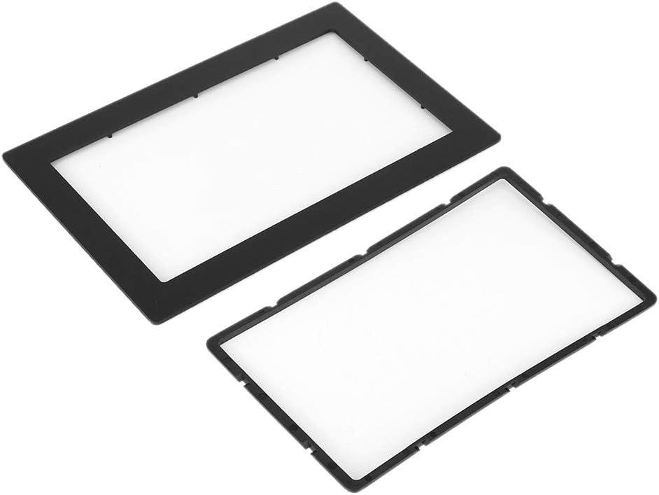 Klanata 7in 2Din Car Fascia Dash Frame, Car Stereo Mount Installation Trim Kit Frame 178 x 102mm Universal Fitment, 1610200024811