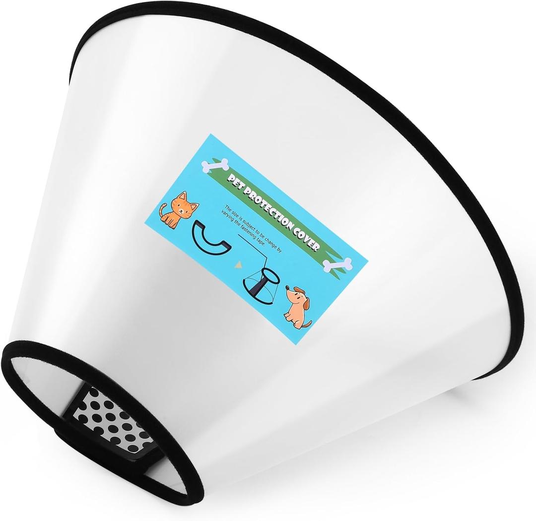 GLADOG Soft Dog Cone Collar, XL Flexible Plastic Cone for Dogs After Surgery, Dog Recovery Collar, Adjustable E-Collar for Large/Medium/Small Dogs Cat, Comfy Elizabethan Collar