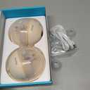 Paruu Hands Free Breast Pump P16, Wearable Breast Pump Electirc Portable with 4 Modes & 12 Levels, Max 309mmHg Strong Suction 19/21/24mm Flange Inserts Wearable Breastfeeding Pump, 2 PackNude