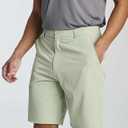 Real Essentials 1 Pack: Mens 9" Golf Shorts Pockets - Flat Front Casual Work Workout Active Hiking Sport (Medium)
