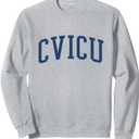 CVICU Nurse Collegiate Cardiac ICU Cardiology Sweatshirt, Size XL