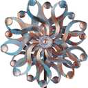 DREAMSOUL 22" Large Wind Spinners Outdoor, Outdoor Metal Kinetic Wind Spinners for Yard and Garden (Blue(22 inch))