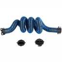 OUTPRIZE 10FT RV Sewer Hose Extension, EXTREME Heavy Duty 24 Mil TPE Material for Abrasion Resistance and Crush Protection, Camper Sewer Extension Hose with Caps, Blue