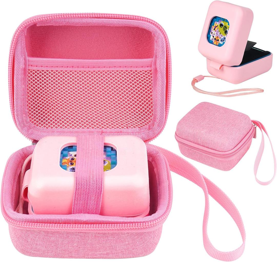 MGZNMTY Carrying Case and Silicone Case for Bitzee Magicals Interactive Toy Digital Pet and Protective Skin Cover for New Bitsy Electronic Virtual Pet (Pink) MGZNMTY Carrying Case and Silicone Case for Bitzee Magicals Interactive Toy Digital Pet and Protective Skin Cover for New Bitsy Electronic Virtual Pet (Pink)