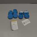 QUMY Dog Shoes for Large Dogs, Medium Dog Boots & Paw Protectors for Winter Snowy Day, Summer Hot Pavement, Water-Resistant in Rainy Weather, Outdoor Walking, Indoor Hardfloors Skid-Resistant Sole (Size 1: 1.8''x2.3''(W*L) (Pack of 4))