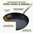 GreenPan Chatham Prime Midnight Hard Anodized Healthy Ceramic Nonstick, 8" Frying Pan Skillet, PFAS-Free, Dishwasher Safe, Oven Safe, Black