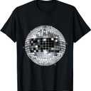 Disco Ball Vintage Retro House discoball cool party T-Shirt S