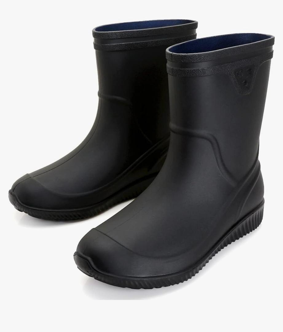 XTJSCBDSH Rain Boots for Men Women, Mid-Calf Waterproof Rubber Boots Mens, Non-Slip Lightweight Mud Garden Boots Comfort Hardwearing Outdoor Work Boots for Fishing and Gradening Footwear 39