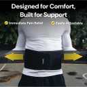 BraceUP Back Brace for Men and Women Lower Back - Breathable Waist Lumbar Support Belt for Sciatica, Herniated Disc, Scoliosis Back Pain Relief, with Dual Adjustable Straps (L/XL 35-43 In)