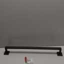 NearMoon Towel Bar, Bath Accessories Premium Thicken Stainless Steel Square Shower Towel Rack for Bathroom, Towel Holder Wall Mounted(1 Pack, Matte Black, 24 Inch)