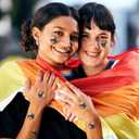 2 x 200Pcs Mini LGBT Progress Pride Stickers, 3D Waterproof LGBTQ Gay Pride Rainbow Sticker Lesbian Bisexual Transgender Support Decal for Your Name Badge Parade Event Stuff Party Supplies