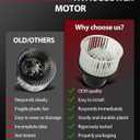 CCIYU AC Blower Motor Compatible with Volvo 2011-2016 S60 /2007-2016 S80 /2008-2010 V70 /2010 2011 2012 2013 2014 2015 16 XC60 Front HVAC Heater Replacement Blower Assembly 700254, 75032,PM4100,PM4034