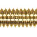 Hillman 45273 8-32 x 2-1/2-Inch Flat Head Slotted Machine Screw, Brass, 20-Pack