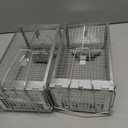 2 Packs Humane Rat Trap Outdoor, Wanqueen Humane Mouse Traps Indoor for Home, Small Rodent Chipmunk Trap and Other Live Animal Cage Catch and Release