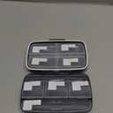 Travel Pill Organizer Large Portable Medication Fullicon Oversize 8 Compartment Pill Box, Vitamin Travel Case Pill Holder - Airtight & Moistureproof (Black)