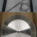 BBQ Vertical Skewer Pan Gyro Spit Shawarma Stand for oven, Al Pastor Skewer for Grill, El Pastor Hack for Tacos Al Pastor Chicken, Brazilian, Stainless Steel, with 8",10" stick