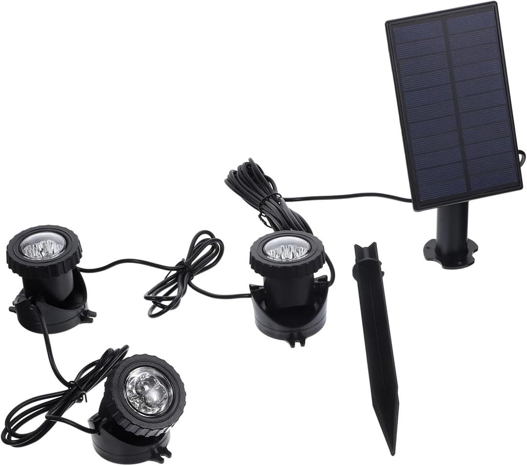 Solar Powered Underwater Light for Pool and Garden Color Changing LED Landscape Lamp Remote Control Waterproof Outdoor Lighting for Fountains and Fish Tanks