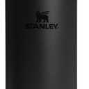 Stanley IceFlow 2.0 Fast Flow Tumbler with Handle 40 oz | Twist On Angled Spout Lid | Leakproof Water Bottle | Insulated Stainless Steel | BPA-Free | Black 2.0