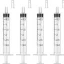 30 Pack 3 ml Syringe Without Needle, Syringe with Cap Individually Wrapped, for Liquids, Scientific Labs, Measurement, Dispensing