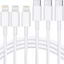 USB C to Lightning Cable 3Pack 3FT [MFi Certified] iPhone Fast Charger Cable USB-C Power Delivery Charging Cord for iPhone 13/12/12 PRO Max/12 Mini/11/11PRO/XS/Max/XR/X/8/8Plus/iPad, White