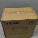 VICNIE 2 PK Flush Mount Ceiling Light Fixture, 12 Inch Ceiling Light Fixtures with Frosted Glass Shade, 2 - Bulb Oil Rubbed Bronze Light Fixtures Ceiling Mount for Bedroom, Hallway, Kitchen, Bathroom