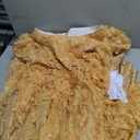 MyheroCos Regency Dress Women's Blue Lace Dress Yellow-XL