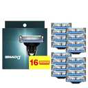 16 Count Razor Blade Refills, Mach 3 Razor Refills for Men