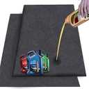 TRIDOK 2 Pack Garage Floor Matting 36X61 Inches Oil Absorbent Garage Mat for Under Car Waterproof Backing Layer Protects Floor from Spills, Drips, Splashes and Stains Oil Drip Pan