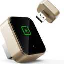 Wireless Carplay Adapter for iPhone, Wired to Wireless Car Play Adapter Bluetooth Auto Connect, Zero Latency, Car Accessories for Apple Carplay, Compatible with Vehicles 2016+& iPhone(Gold)