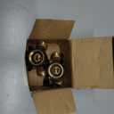 Biswing 2 Pack Garden Hose Splitter 2 Way, Heavy Duty Brass Connector Tap Splitter, Y Splitter 2 Valves with 4 Extra Rubber Washers