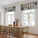 Abstract Gray Textured Valance, Modern Unisex Art, for Window décor, Farmhouse Style Rod Pocket Valance, Suitable for Bathroom, Bedroom, Living Room, 54 x 18 inches.