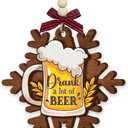 4 x Beer Christmas Ornament 2025 - Funny Beer Mug Drink Ornaments for Coworkers, Friends, Drinking Gifts for Beers Lover Men, Women, Beverage White Elephant Gift Ideas