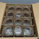 Ruckae 16oz 12 Pack Juice Bottles, Glass Bottles Juicing with Lids, Smoothie Cup Lids and Straws, Water Bottle Mason Jar Drinking Glasses for Juicing, Smoothies, Kombucha (Transparent)