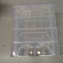 New brothread 4 Layers Stackable Clear Storage Box/Organizer for Holding 80 Spools Home Embroidery & Sewing Thread (Spool Size Requirement: Height2.2"/5.6CM; Width1.69"/4.3CM)