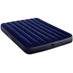 Intex 64758E Dura-Beam Standard Downy Air Mattress: Fiber-Tech, Full Size, 10in Bed Height, 600lb Weight Capacity, Pump Sold Separately