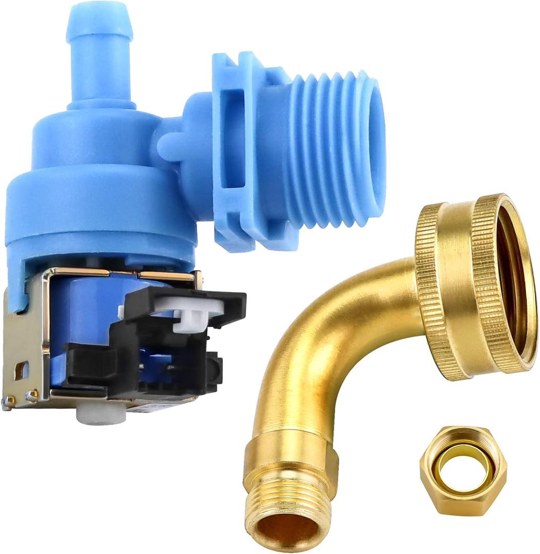 W10648041 Dishwasher Water Inlet Valve W10327249 Dishwasher Water Inlet Valve & Fitting W10685193 Water Inlet Supply Elbow Hose Fit for Whirlpool Dishwasher By AMI PARTS Replaces W10195048