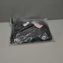 WLLWOO Large Tote Bag, Zipper Shoulder Bag for Women Trolley Sleeve 15.6 Laptop Travel Work Daily Nurse Gym (Black)