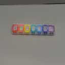 Fullicon Weekly Pill Organizer 7 Day Ultra Moisture and Spill Proof Daily Pill Box, Large Medicine Case with Secure Buckle, Compact Travel Pill Container for Pill, Vitamin, & Fish Oil (Rainbow Clear)