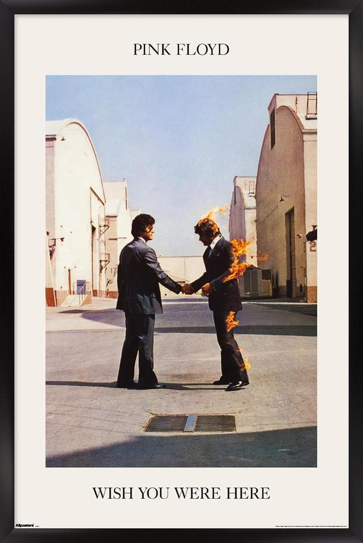 Pink Floyd - We Wish You Were Here Wall Poster, 34L" x 22.4W", Black Framed Version