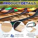 Yerliker 34 Inch Canoe Seat Cane Seat Outdoor Caned Canoe Seats for Kayak Boat, about 34 x 10 inches/ 86 x 26 cm